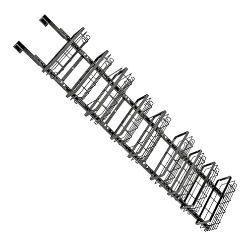 Estantería multiusos de 9 estantes con anclaje de pared para almacenamiento vertical rígido 7