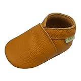 SAYOYO Baby Moccasins Genuine Leather Soft Sole Baby Girl Shoes for Newborns Infants and Toddlers 12-18 Months