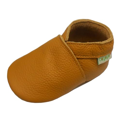 SAYOYO Baby Moccasins Genuine Leather Soft Sole Baby Girl Shoes for Newborns Infants and Toddlers...