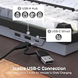 RK Royal Kludge F99 100-Key Wired AI Mechanical Gaming Keyboard with Real-Time Voice Input & Translation, Hot-Swappable Linear Switches, PBT Keycaps, RGB Backlit, Dual USB Ports & AI Software Support - Image 3