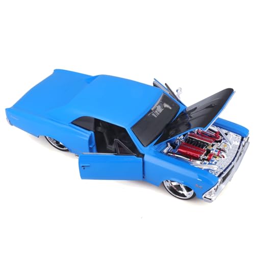 Maisto 1/24 Chevrolet Chevelle 1966 Azul miniatura 2