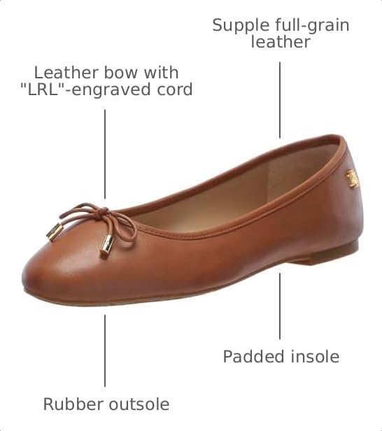 Image of Lauren Ralph Lauren Womens Jayna Flat