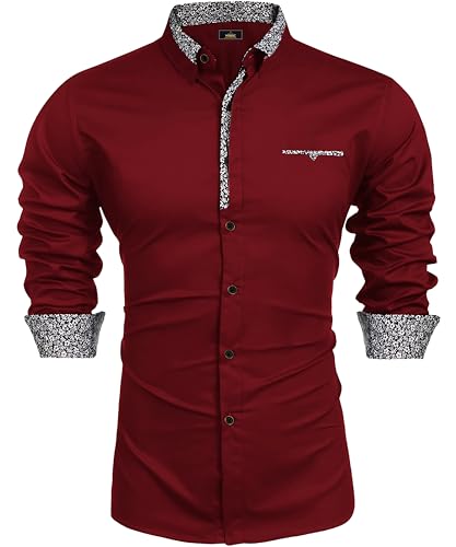 Image of Mens Shirt | Black Cotton Blend Casual | Regular Fit | Full Sleeve | Printed Spread Collar | Solid Plain Style | Summer Office Wear | Stylish Shirt for Men