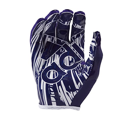 Adidas Adizero 12 Adult Football Receiver Gloves, Purple/White, Large #TOP2