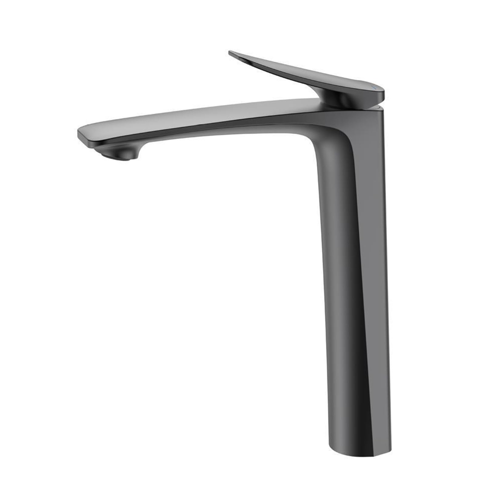ZQFHSX Grey Tall Mixer Tap for Bathroom - Single Handle Hot & Cold Countertop Basin Faucet Hole Sink Stylish &Design