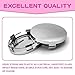 DACIRTY Pack-4 Car Wheel Center Hubcap, ABS Plastic Steel Rim Fixed Waterproof Snap-on Car Rim Wheel Curved Protective Cover, Replacement Tire Accessory, Universal Fit for Most Cars (Silver)