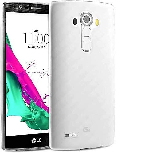 REY Cover In Gel TPU Trasparente Ultra Sottile Per LG G4 - Spessore 0,33mm, Morbida E Flessibile, Custodia Silicone - 4
