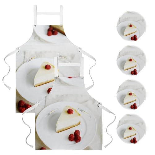 Tablier de serveuse multicolore idéal pour la pâtisserie et le bistrot