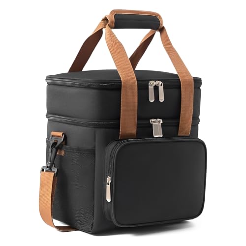 Bolsa Térmica Grande para Almoço com Dois Compartimentos