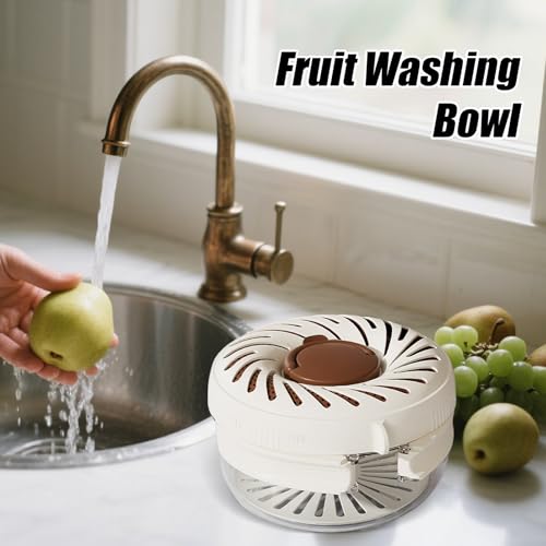 Fravsiu Drain Basket, Vegetable Washing Colander, Quick Drain Design, Lightweight Build, Handle Rinse Bowl for Fruit, Kitchen, Pantry, Sink, Camping, Pasta, Salad Use, 6.1x3.94 inches – vue 4