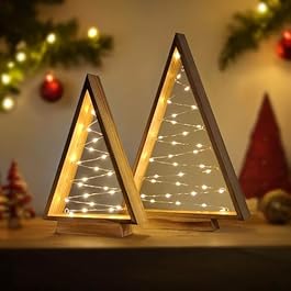 Leejec LED Wooden Christmas...