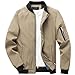 Ying Jacke Herren Mode Trend Zip Jacke Herren Langarm Jacke Herren Sport Casual Jacke Herren Klassisch Komfortabel Einfarbig Jacke Herren J-Khaki 5XL Langarm günstig Kaufen-Ying Jacke Herren Mode Trend Zip Jacke Herren Langarm Jacke Herren Sport Casual Jacke Herren Klassisch Komfortabel Einfarbig Jacke Herren J-Khaki 5XL