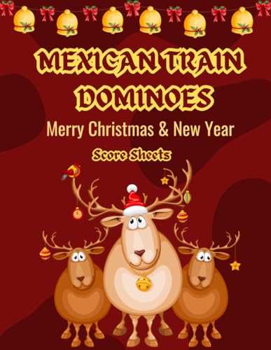Mexican Train Dominoes Score Sheets: Elegant Train Dominos Game Record Keeper Book | 8.5" x 11�h Dominoes Score Cards| Score Book