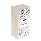 cajoneras leroy merlin Tamaño: 14 x 12 x 28 cm. THE HOME DECO FACTORY HD4570 CAJONERA C/3 CAJONES 14x12x28, Madera, Beige-Negro, 14 x 12 x 30 cm