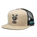 Yee Yee Apparel Tombstone Hat – Men’s Trucker Hat with Adjustable Snapback and Mesh Back, Men’s Snap Cap with Flat Bill Brim
