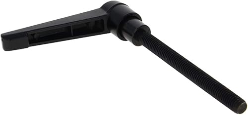 Miniatura 2 de Othmro 2 piezas de palanca de sujeción con rosca M8 Palanca de trinquete, aleación de aluminio ajustable con botón de bloqueo con perno roscado