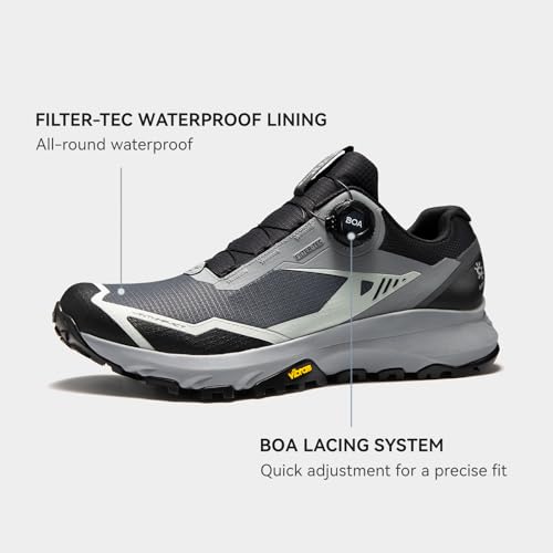 KAILAS Men's Kuocang BOA Hiking Shoe FLT Waterproof V Sole Non-Slip Shoes Lightweight Low Height Outdoor Trailing Trekking Shoes4
