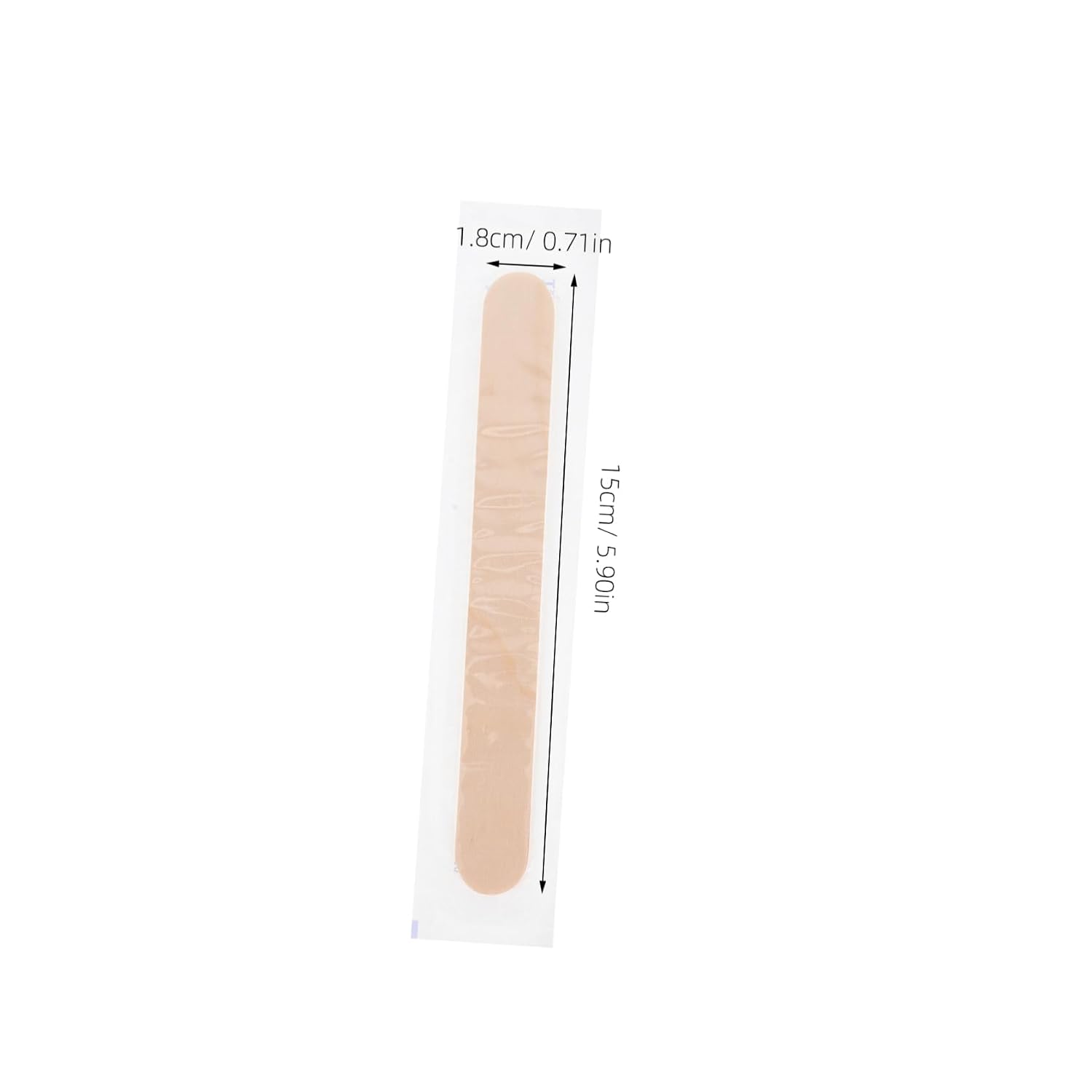GLEAVI 100Pcs Wooden Tongue Depressors Individually Wrapped Wax Applicator Sticks for Spa Arts Crafts Smooth Surface Single Use Multi Purpose Wooden Sticks