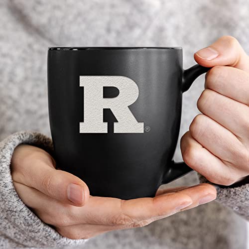 Image of Rico Industries NCAA Primary 15-Oz Personalized Matte Black Bistro Mug - for Hot or Cold Drinks