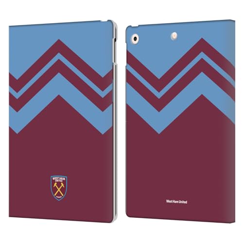 Étui iPad 10.2 cuir West Ham United housse protection portefeuille tablette Apple