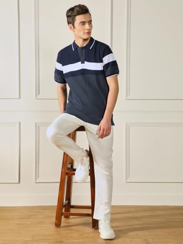 Image of Dennis Lingo Men's Cotton Solid Slim Fit T-Shirt