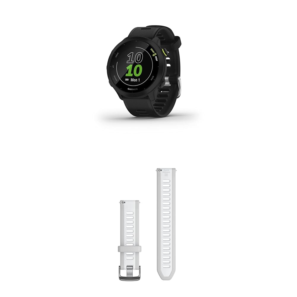 Garmin Forerunner 55 – GPS Running Watch with 1.04“ Always-On Color Display & Quick Release Band