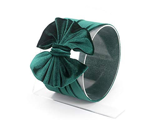 Superiman Wide Band Velvet Headband For Baby Girls,Toddler Girls Bows Turban Head Wrap Hair Bands Photography Props Hairband (Red+Green+Watermelon Red+Pink+Gray), Large #TOP1