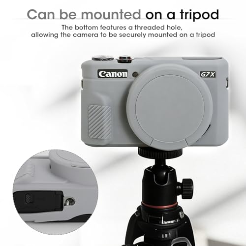 Funda para cámara Canon PowerShot G7 X Mark II gris miniatura 6