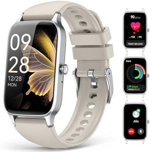 ChronArk Fitness Tracker for Women Men, Activity Smart Watch Compatible with Android iPhone, Step Counter with 110+ Sports, Sleep Monitor, Calorie Counter, IP68 Waterproof (Starlight, 1.57)
