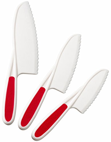 StarPack Nylon Kitchen Knife Set (3 Piece) - The Perfect Kids Knife, Lettuce Knife and Safe Kitchen Knife