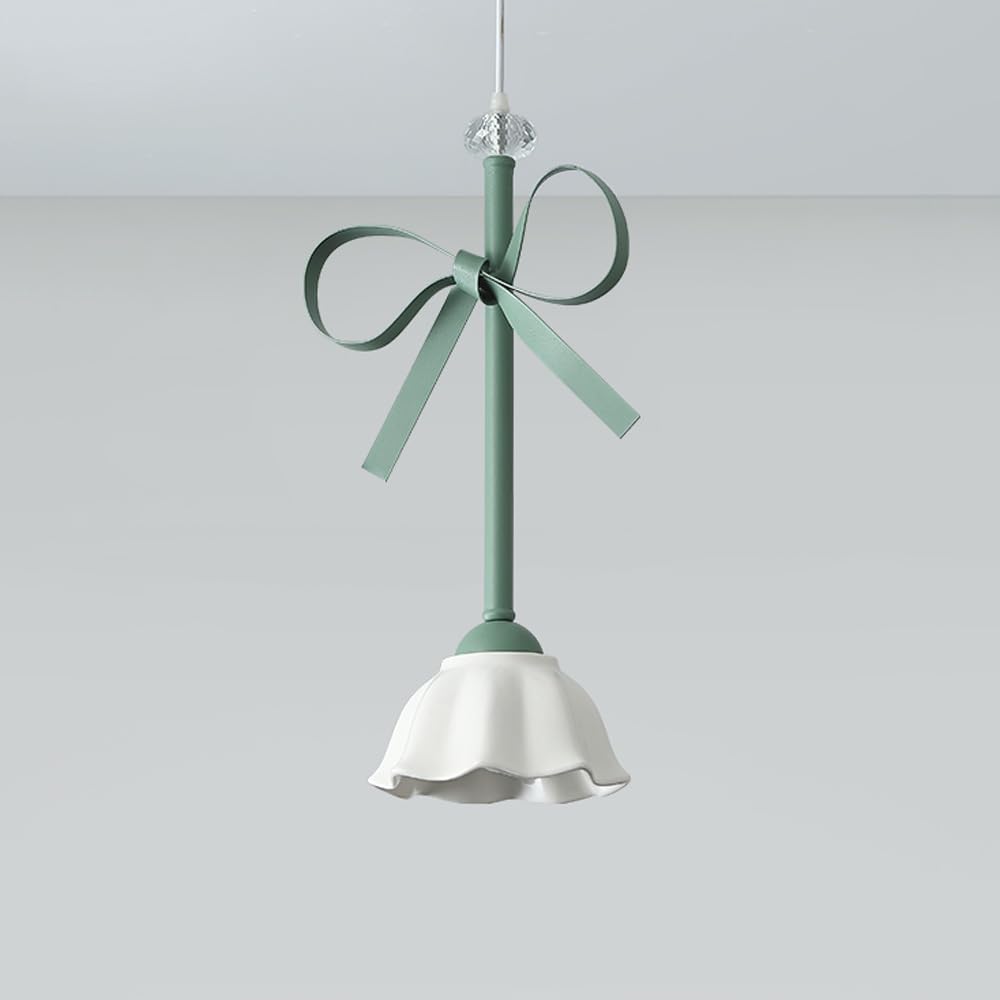 Fabbrica Lampada A Sospensione A Fiore Verde Ceramica Bianca Lampada A Sospensione Floreale In Vetro Camera Da Letto Per Ragazze Fiocco Rosa Lampada A Sospensione A Soffitto Lampadario Moderno Nordico