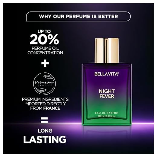 BELLAVITA Night Fever | Long Lasting Eau De Parfum 100ml Perfume for Man and Woman | with Bergamot Mandarin, Peach, Musk & Vanilla | Fruity Premium Unisex Fragrance Scent
