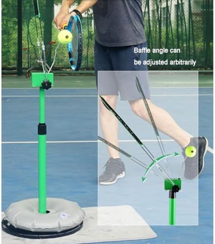 Portable Tennis Rebounder Trainer - Tennis Practice Equipment for Solo Skill Improvement, Swing Training Aid, Levels, Enhance Your Game Anywhere!