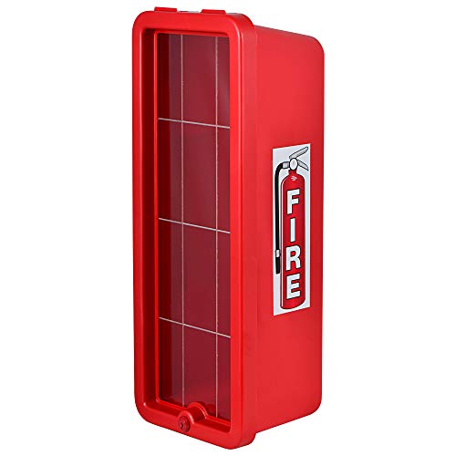 Red Surface-Mounted Fire Extinguisher Cabinet for 10 lb. Fire Extinguisher Home Cabinet Fire Box Outdoor Wall Mounted Cabinet