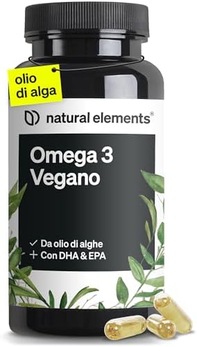 Omega 3 Vegan ad alta efficienza – 1444mg Olio di Alghe – Ad alto...