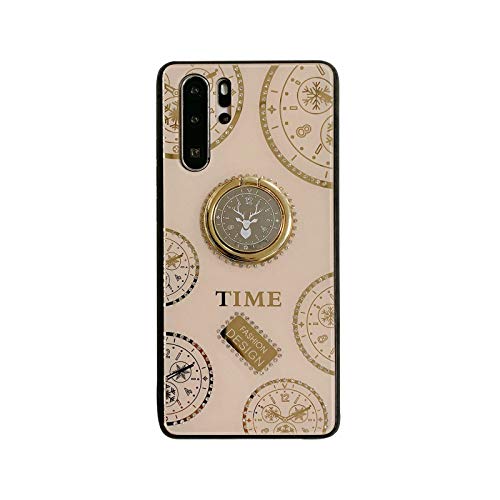CRABOT Compatible con iPhone XR Simulacin Diamante Carcasa de telefono Funda Golpes Soporte Giratorio Anti-cada Caso 1 * (Protector de Pantalla Gratuito+ Acollador)-Dorado