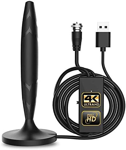 HDTV Antenna,130+ Miles Long Range Indoor Digital TV Antennas with Switch Amplifier Signal Booster for Local Channels 4k HD 1080P 2016P All Older TV's - 16.5ft Coax Cable