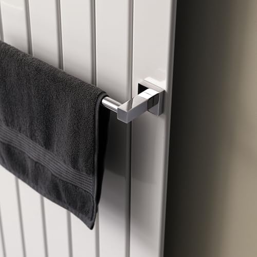 KRONWELL® Handtuchhalter Heizkörper - ausziehbar - Handtuchhalter Magnetisch - Badheizkörper Handtuchhalter aus Edelstahl - Magnet Handtuchstange Heizung - Designed in Germany - Chrom – Bild 5