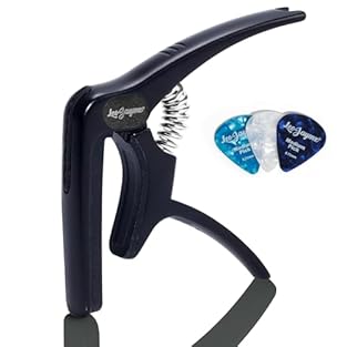 Premium Craftsmanship: The Leo Jaymz capo is designed for acoustic, electric guitars, as well as ukuleles, bass guitars, banjos, and mandolins. Sleek Zinc Alloy Design: Crafted from silver-plated zinc alloy. It perfectly balances style and function, ...