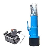 sunronal Pescado Eléctrico Escamas Desollador Limpiador Removedor Kit, Batería Recargable Incorporada De 12 V, Pozo De Rendimiento A Prueba De Agua, Herramienta De Escala para Pelar Peces Fácil