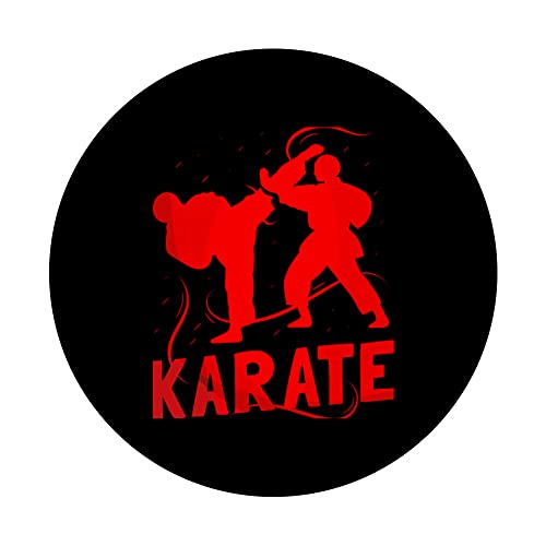 Karate Coach Martial Arts Fighter Belt PopSockets Swappable PopGrip, Black - Image 3