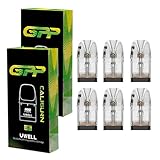 【2箱】ユーウェル GPP カートリッジ for 電子タバコ カリバーン G4/G4 MINI/G3 Pro/G3 LITE/G3/GK3 TENET/GK3 ベイプ 正規品 ニコチンなしリキッドなし (0.6ohm, 個, 6)