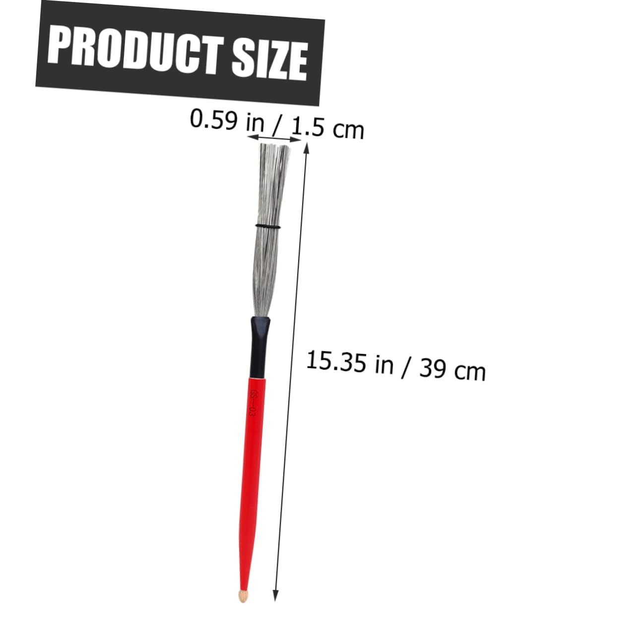 TOYANDONA 2paia Bacchette Per Batteria Legno Di Acero Con Manico Duro e Spazzole Filo Accessori Per Percussioni Jazz