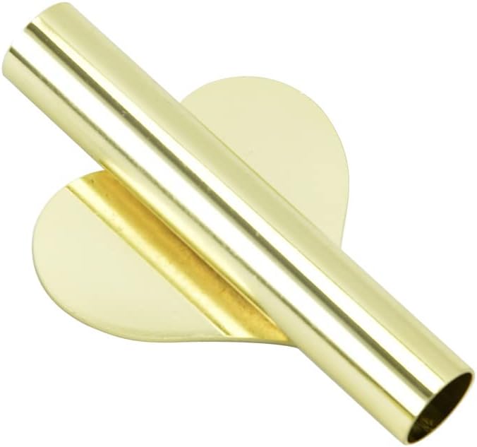 Miniatura 6 de 2 piezas de decoración de pared dorada, jarrón de pared con tubo de metal para plantas, soporte de decoración utilizado para exhibir flores secas,