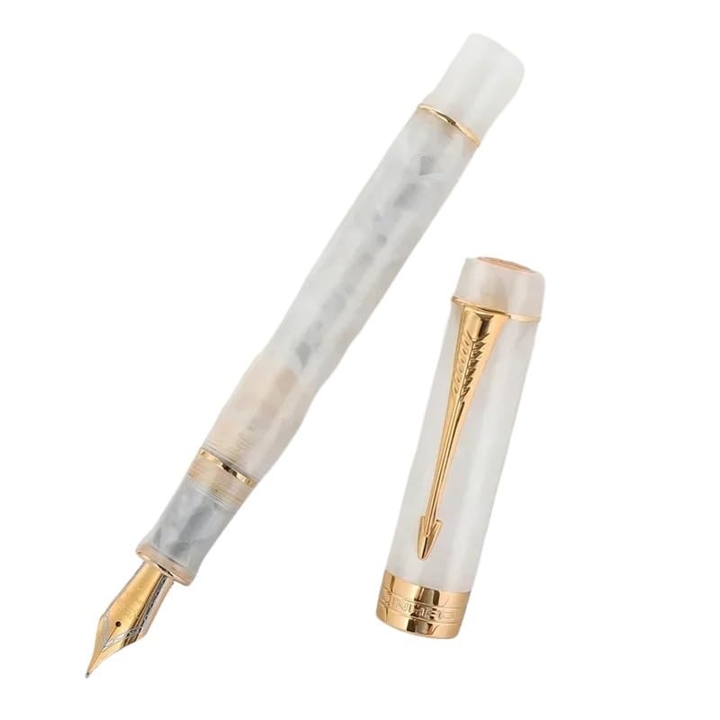 Stylo-plume doré classique à clip flèche et plume M pour une calligraphie de prestige