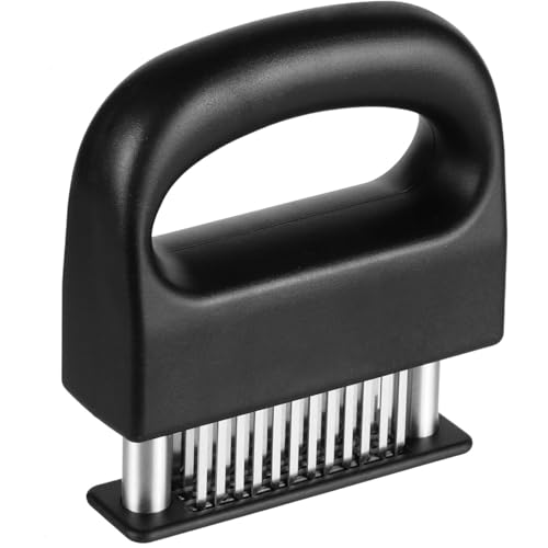 Image of Meat Tenderizer with 48 Stainless Steel Ultra Sharp Needle Blades, Kitchen Cooking Tool Best for Tenderizing, BBQ, Marinade