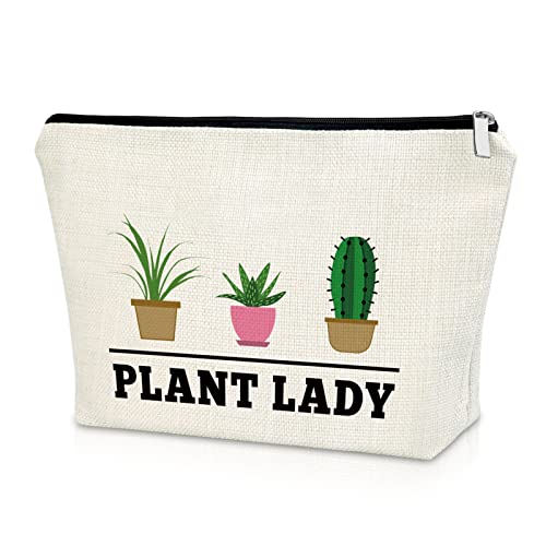 Sazuwu Plant Lady Gifts Housewarming Gifts for Friend Makeup Bag Plant Lover Gifts Friendship Gifts Cosmetic Bag Birthday Gifts for Women Best Friends Christmas Gifts for Her Cosmetic Travel Pouch