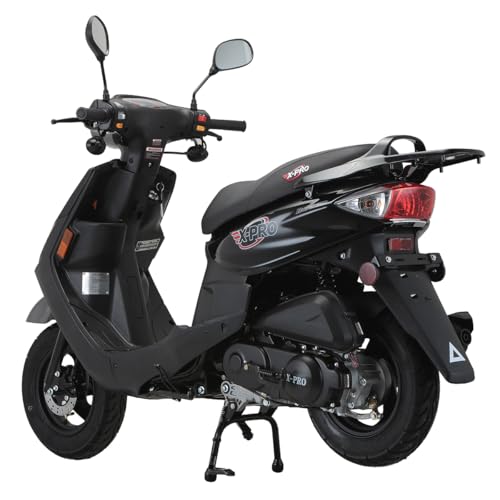 Image of X-PRO Bora 50cc Gas Moped Scooter for Adults - Automatic Transmission, 4‑Stroke Engine, Street Legal with Headlight, Rear Trunk, Front /Rear Suspension & DOT Tires