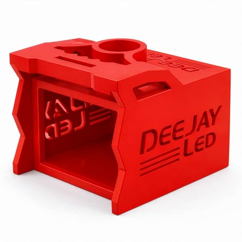 Boîte en bois EQ 1 DIN DEEJAY LED anti-vibration en MDF marron clair avec porte-gobelet