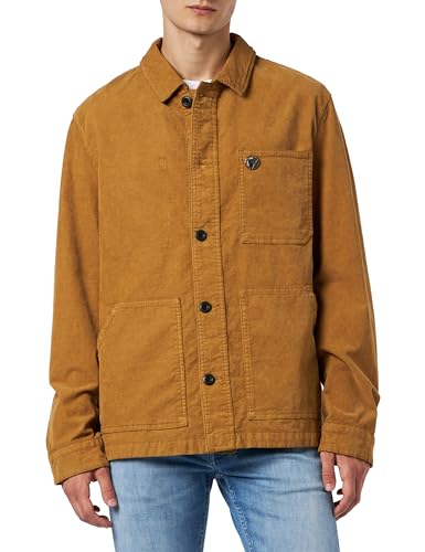 T-Shirt Velours Côtelé Homme Idéal sous un Blazer Décontracté